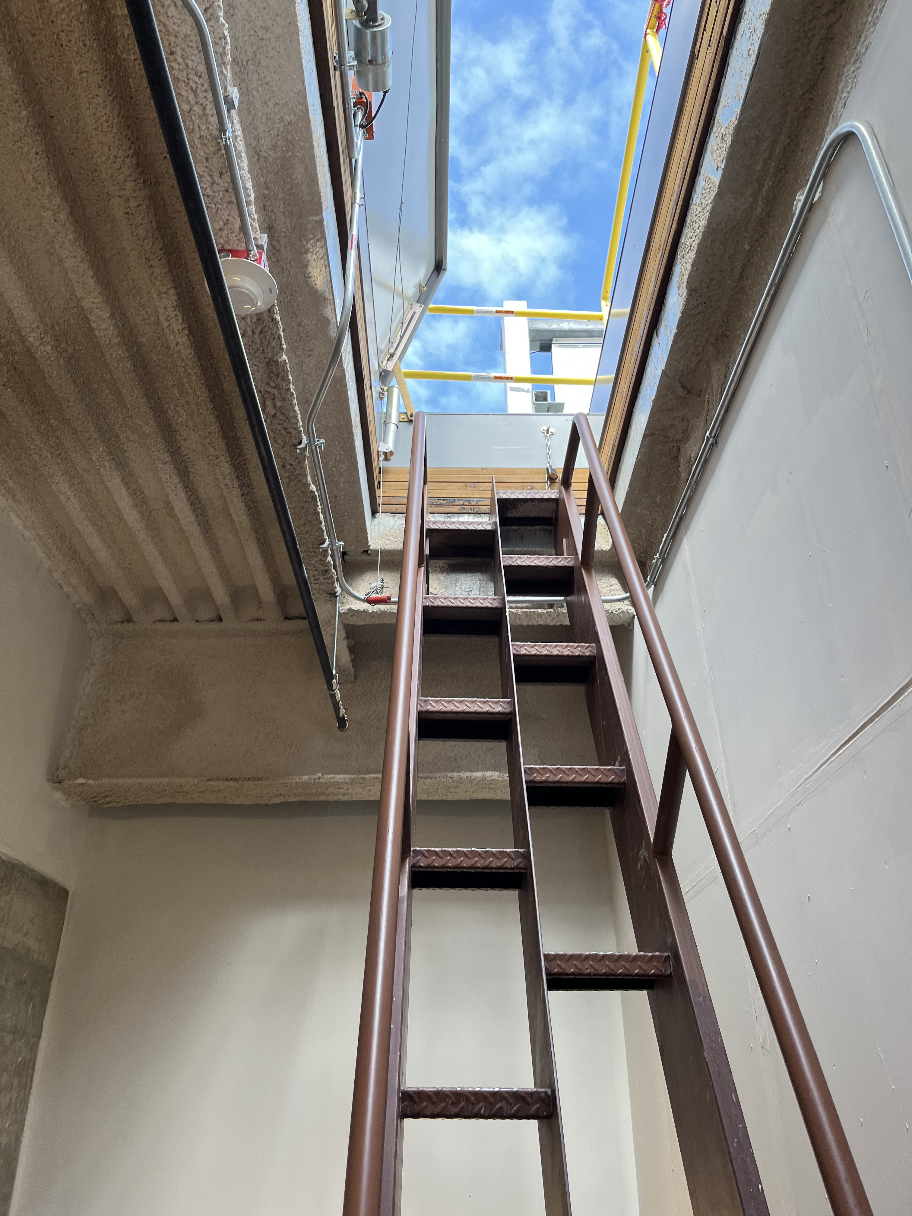 The access hatch in operation